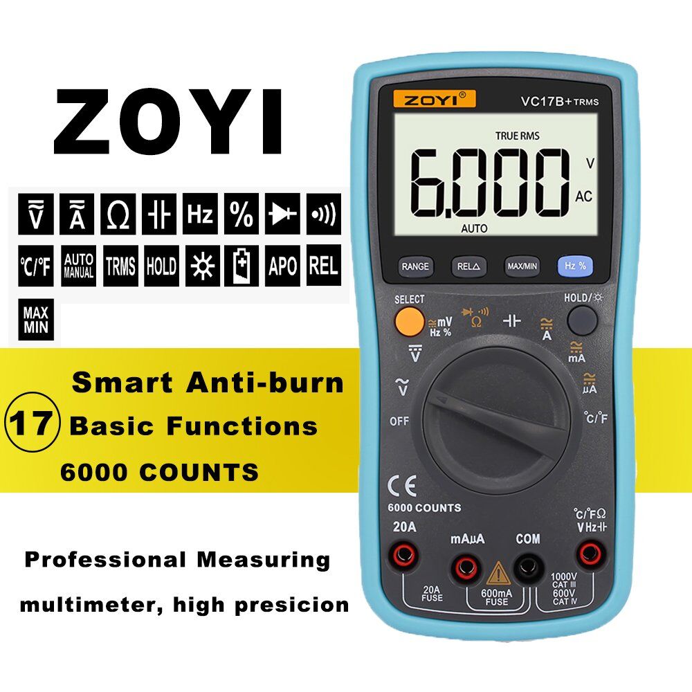 vc17B+ ZOYI MULTIMETER